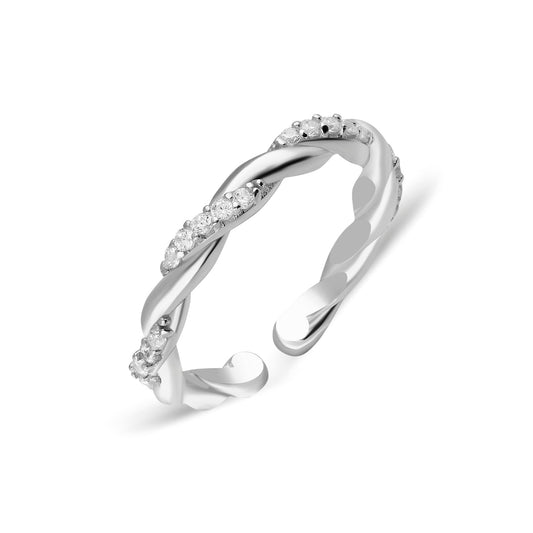 "Braid Zircon" Ring - ONYA
