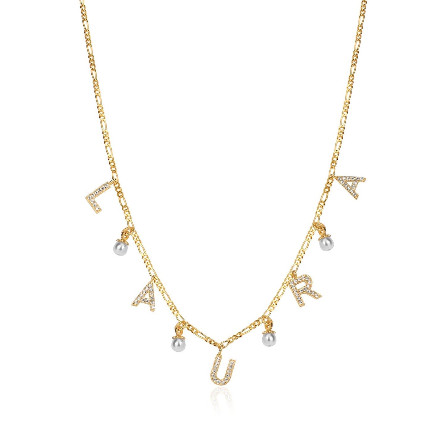 "Figaro Pearl" Namenskette - ONYA