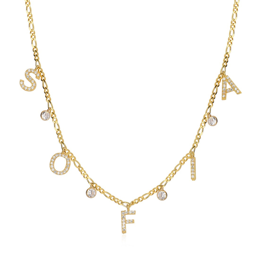 "Figaro Zircon" Namenskette - ONYA