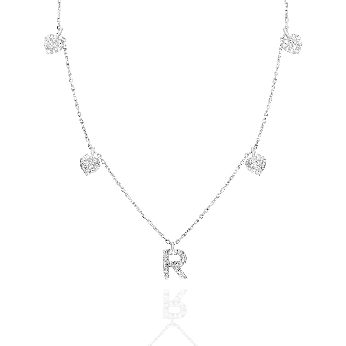 "Herzchen" Halskette mit Buchstabe - ONYA