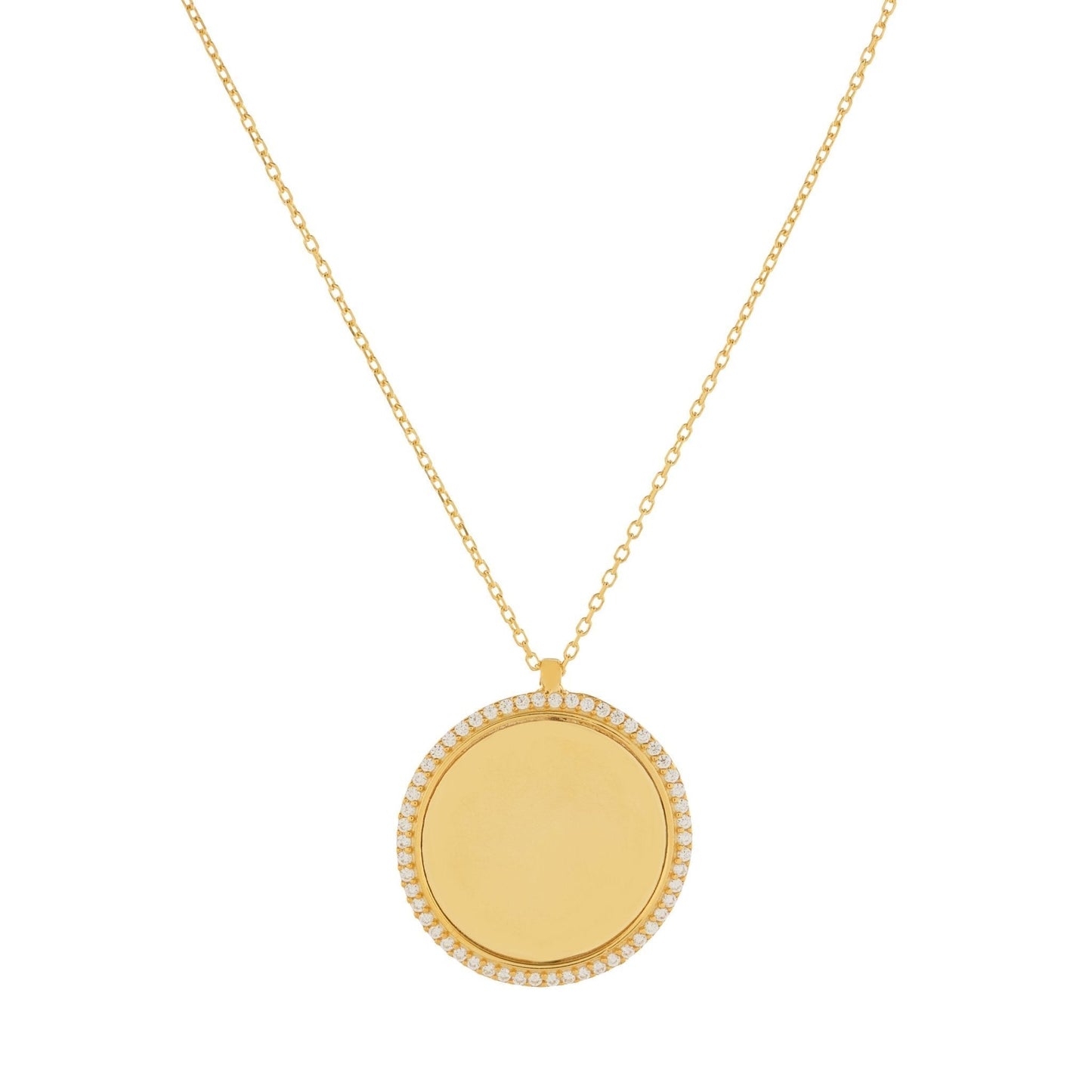 Plättchen Halskette mit Gravur - ONYA