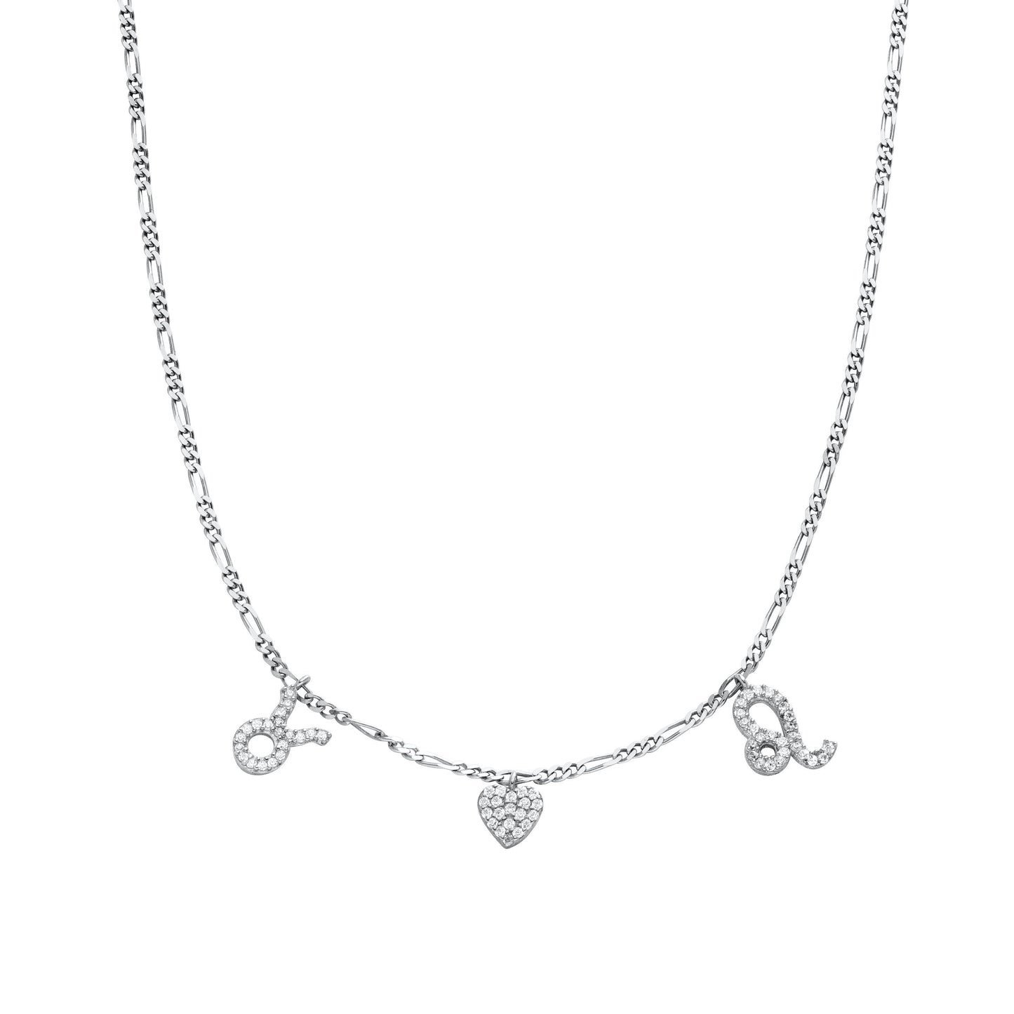 "Zodiac" Halskette mit Herz - ONYA