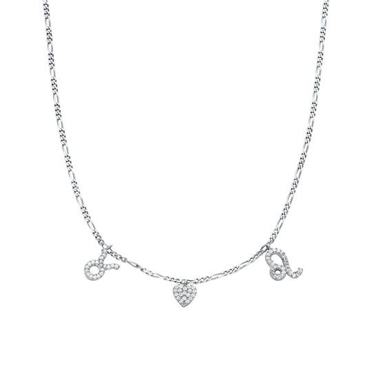 "Zodiac" Halskette mit Herz - ONYA