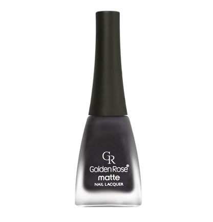 Matte nail polish black discount