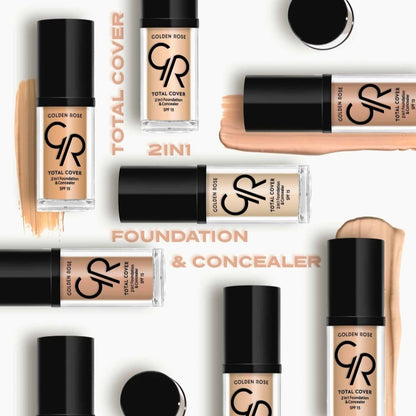 Foundation & Concealer 2in1 Make-Up Total Cover