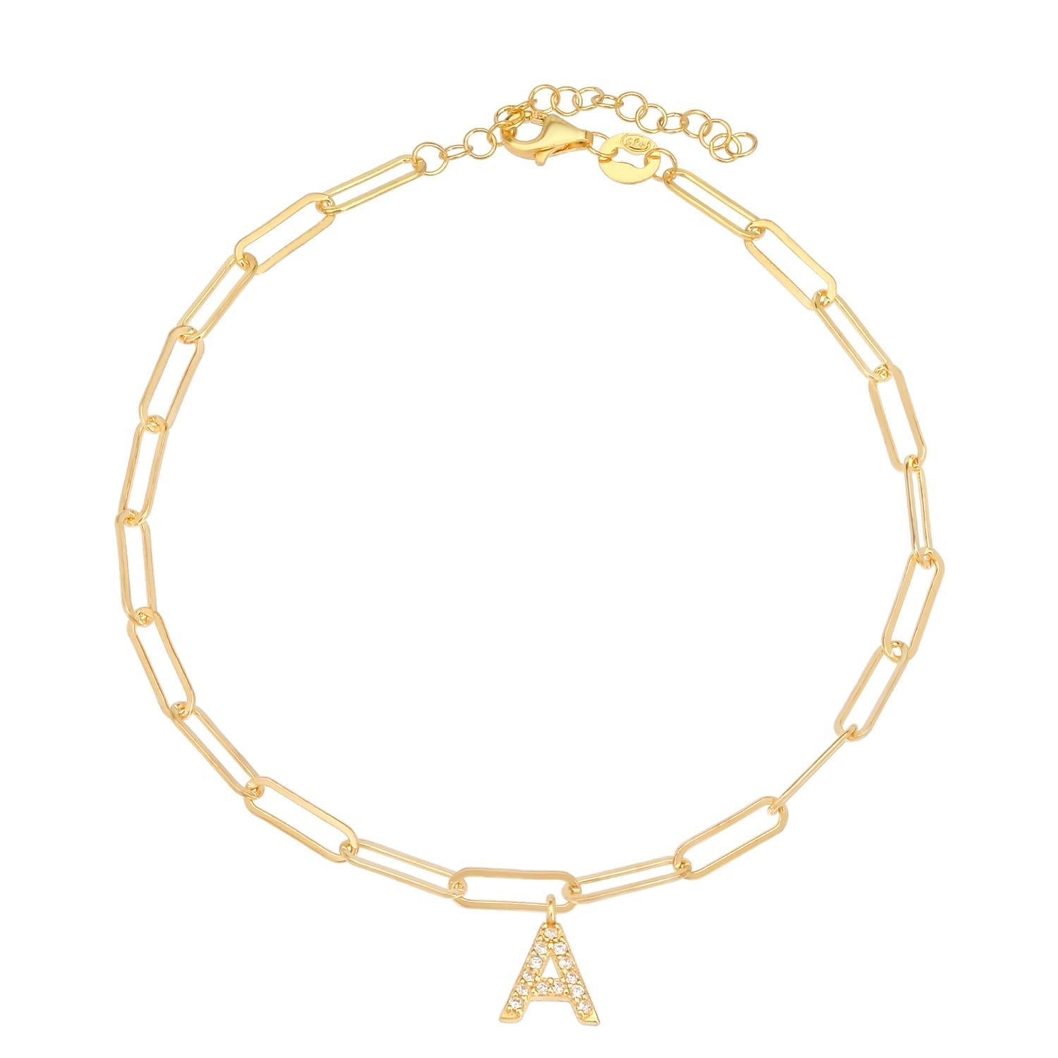 "Anker" Fußkette mit Buchstabe - ONYA