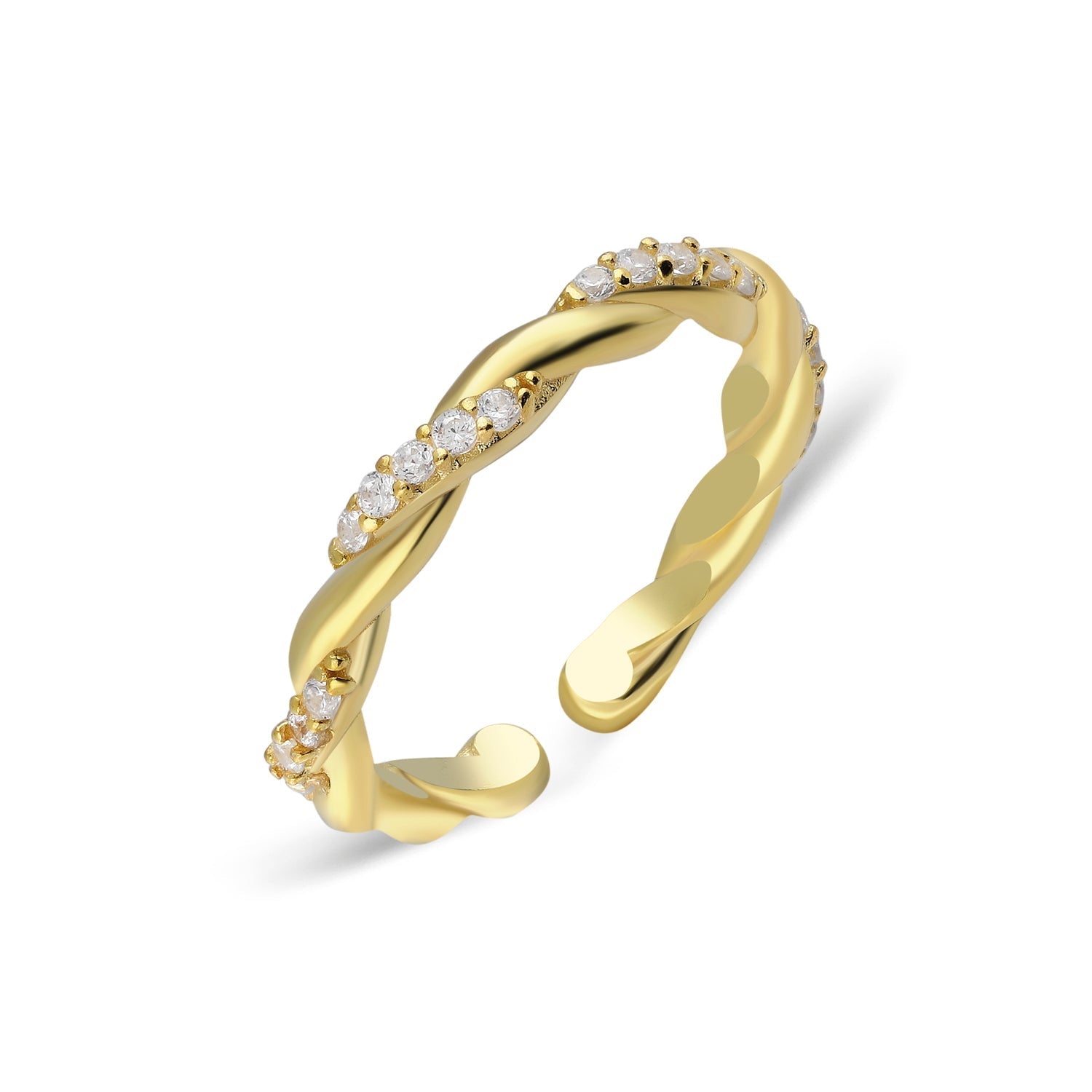 "Braid Zircon" Ring - ONYA
