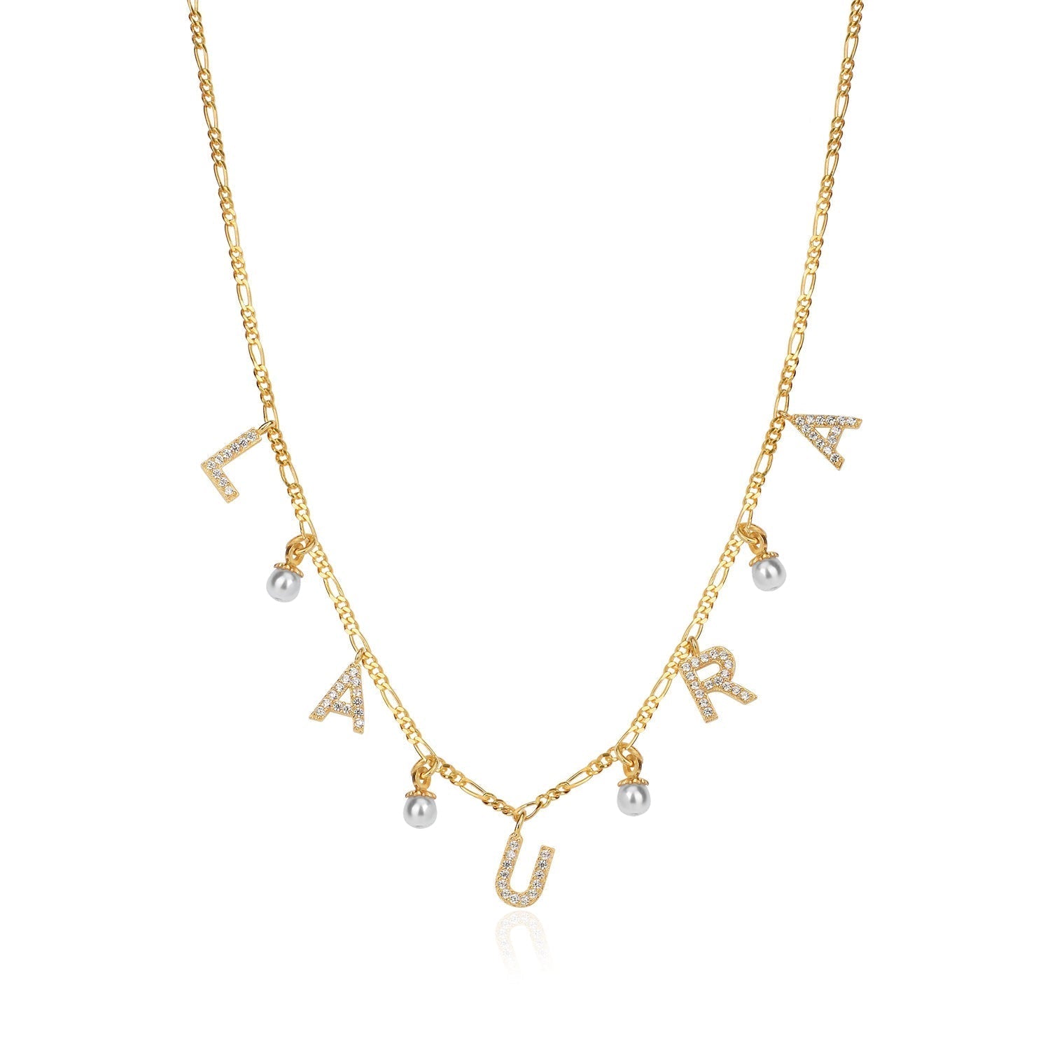 "Figaro Pearl" Namenskette - ONYA