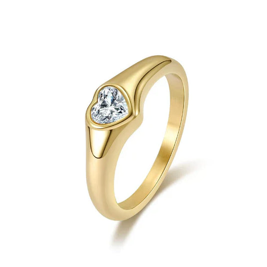 Ring Zirkon Heart