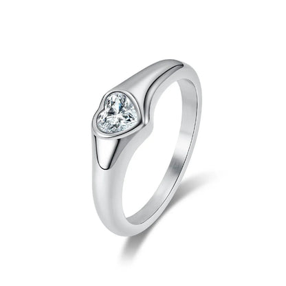 Ring Zirkon Heart