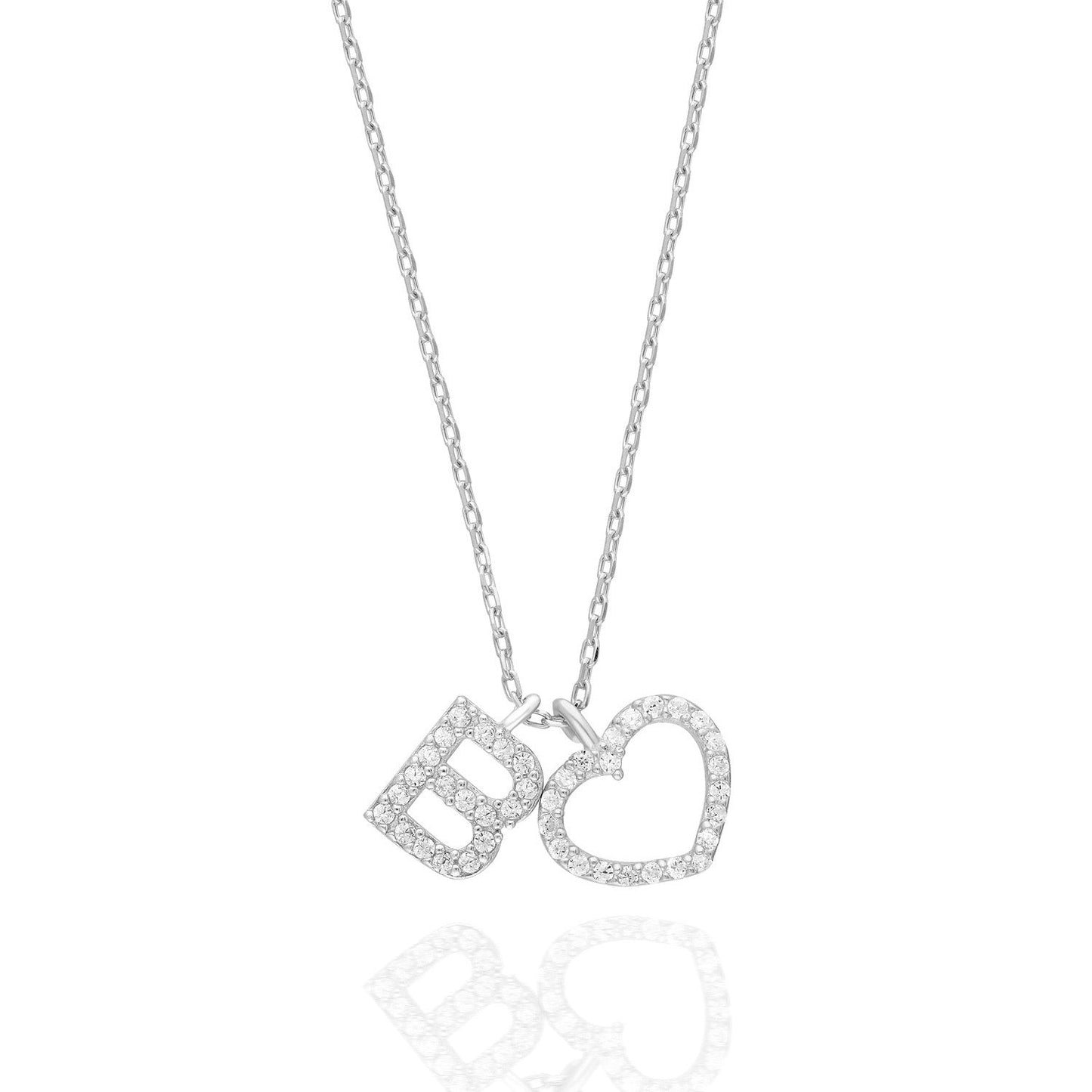 Herzenskette mit Buchstabe - ONYA