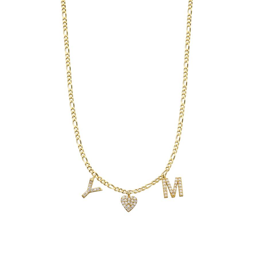 "Initial" Halskette mit Herz - ONYA