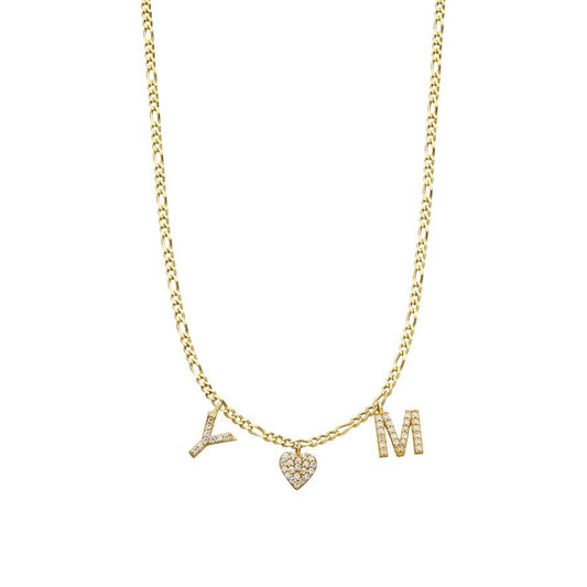 "Initial" Halskette mit Herz - ONYA