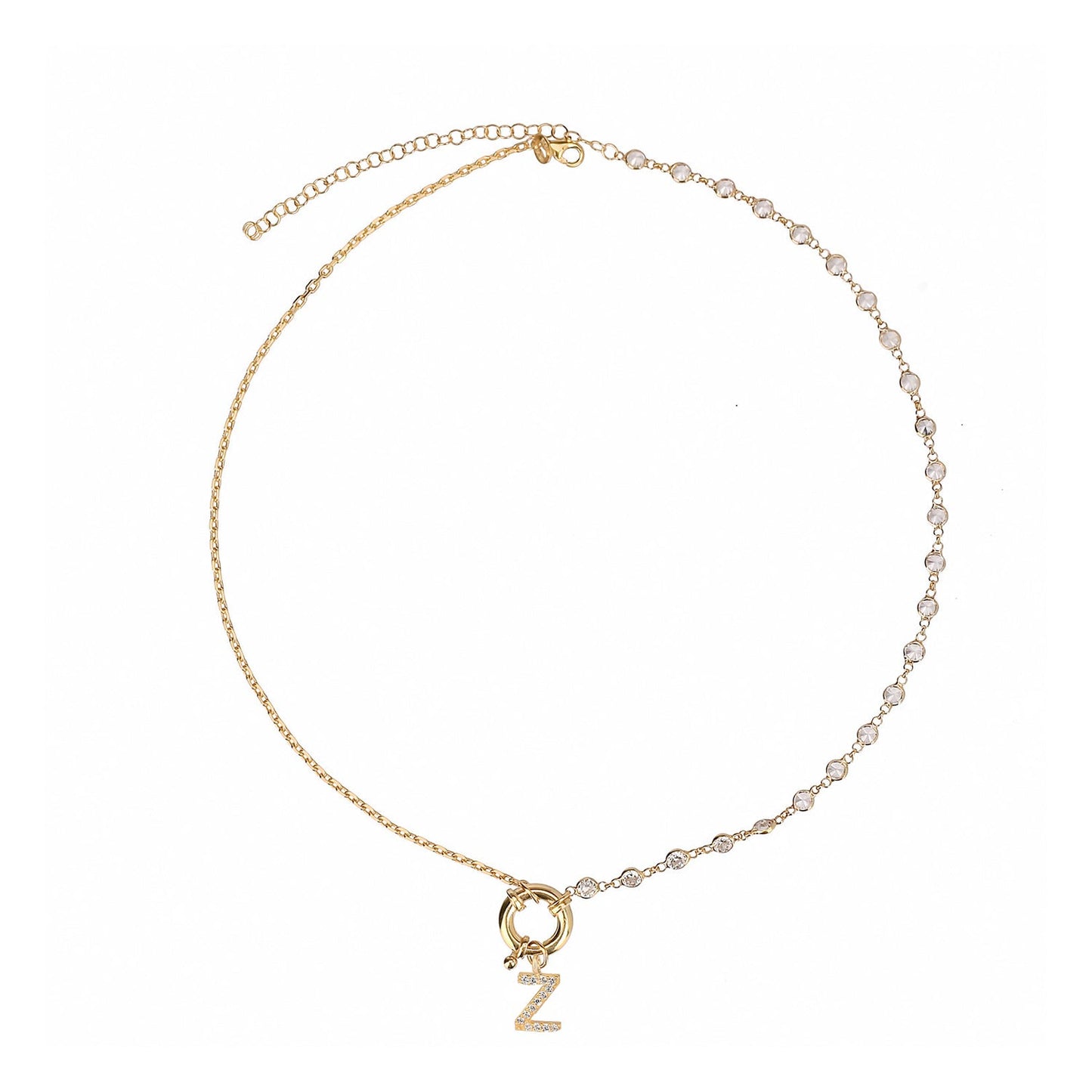 "Lock" Kette mit Buchstabe - ONYA