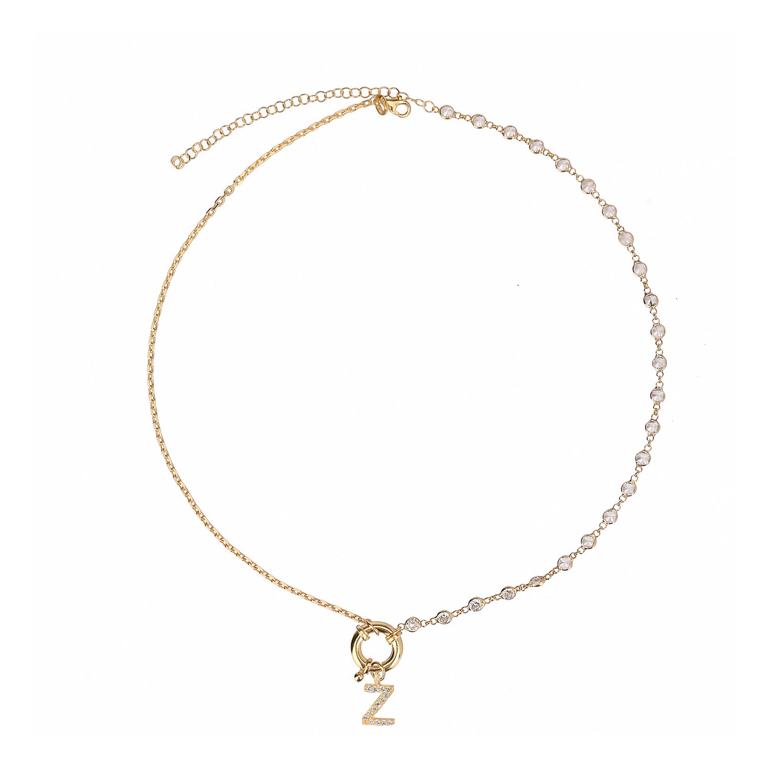 "Lock" Kette mit Buchstabe - ONYA