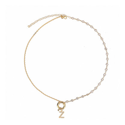 "Lock" Kette mit Buchstabe - ONYA