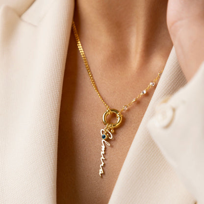 "Lock Signature" Kette mit Nazar - ONYA