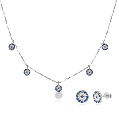 "Multi Nazar Halskette Ohrstecker Set - ONYA