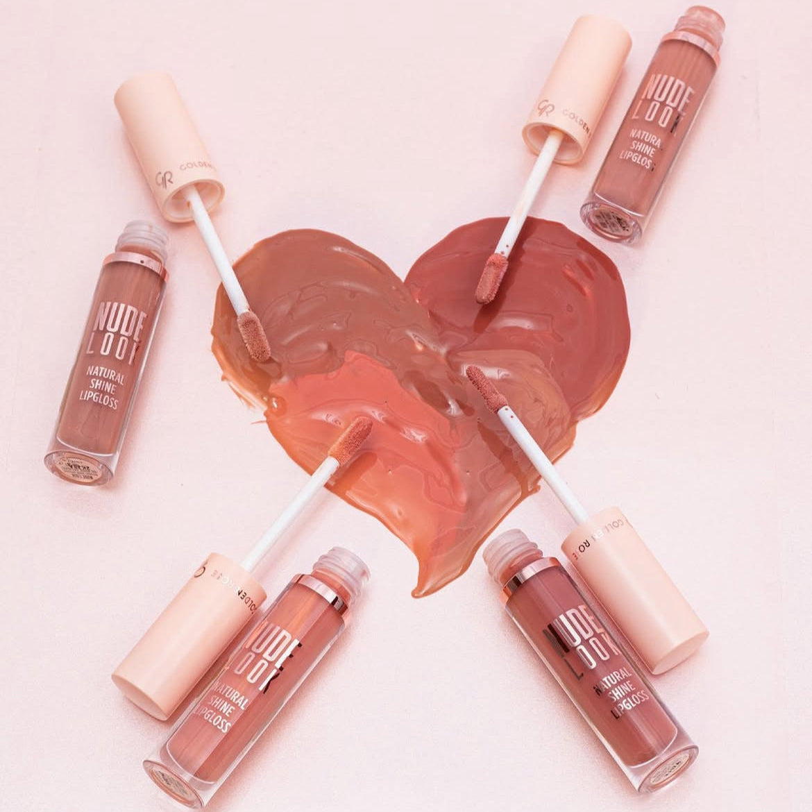 Coral Nude Glossy Lips Set