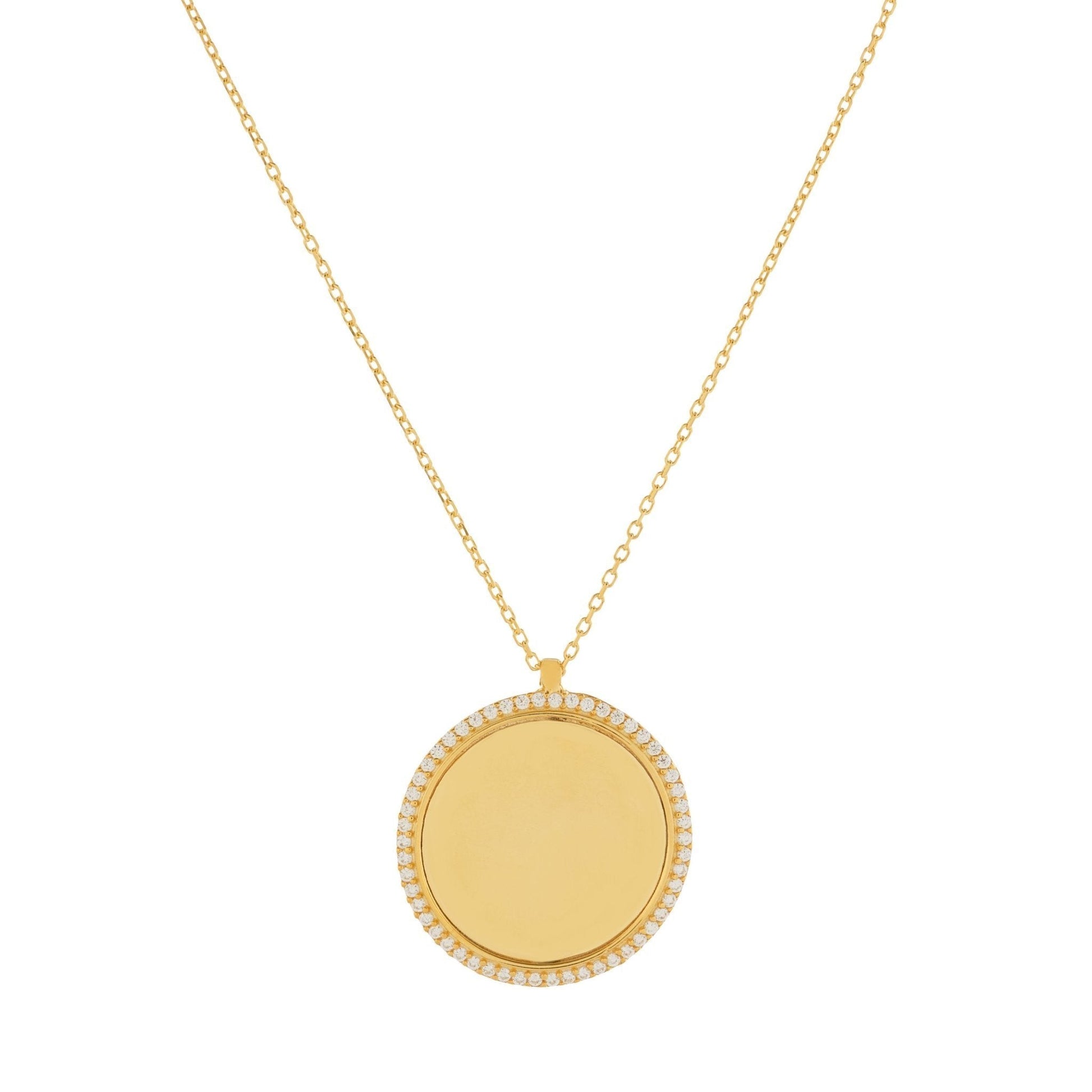 Plättchen Halskette mit Gravur - ONYA