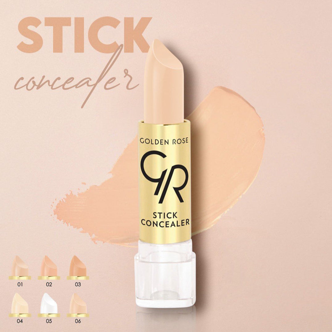 Golden Rose Concealer Stift – Farbton 01, 4 G, Hochdeckend & Lang Anhaltend, Mit Vitamin E Für Einen Makellosen Teint