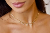 Halskette "Gourmet" mit Zirkoniabuchstaben
