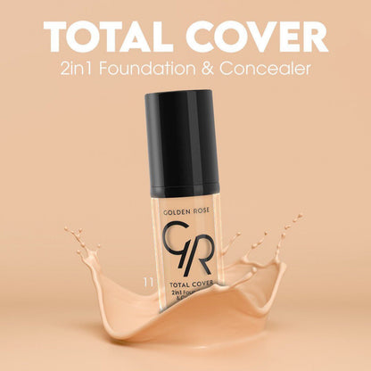 Foundation & Concealer 2in1 Make-Up Total Cover