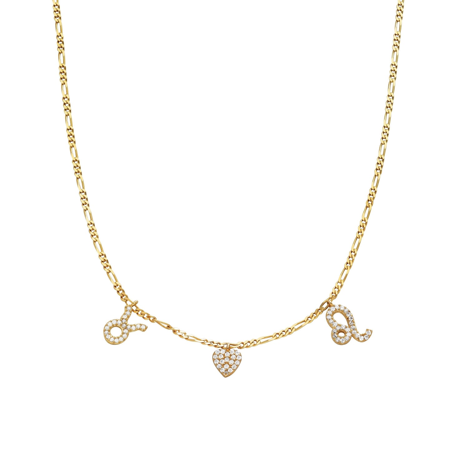 "Zodiac" Halskette mit Herz - ONYA