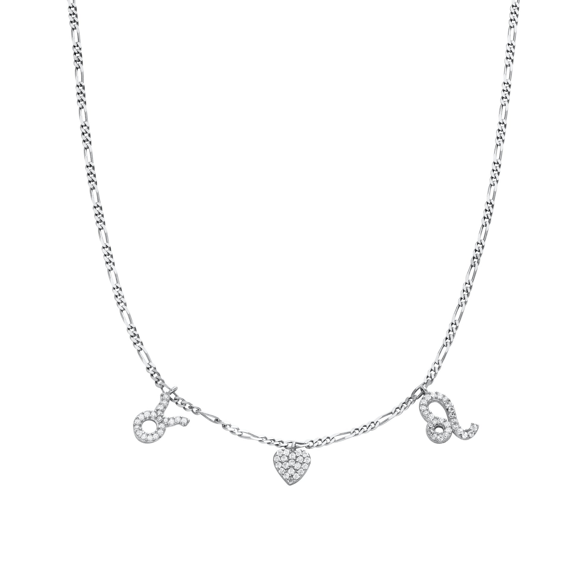 "Zodiac" Halskette mit Herz - ONYA