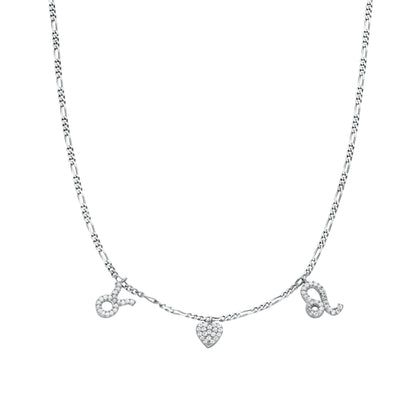 "Zodiac" Halskette mit Herz - ONYA